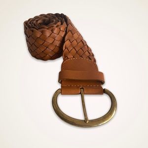 Lucky Brand Braided Leather Belt, Size XS/S